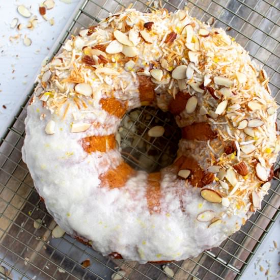 Banana Pineapple Bundt Cake
