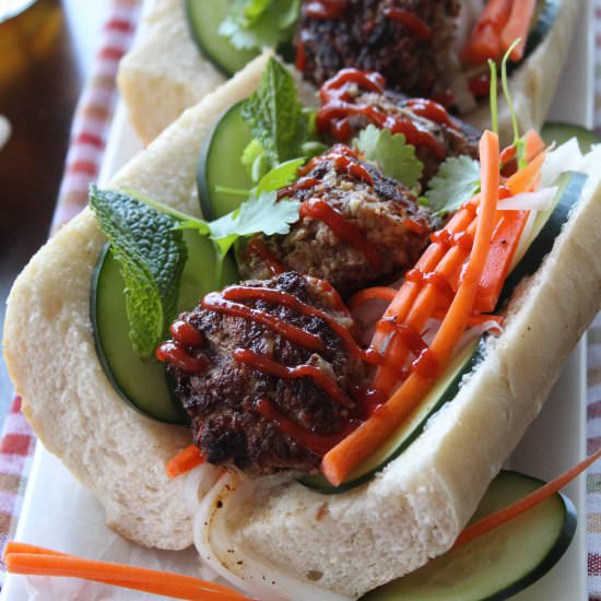 Asian Meatball Bánh Mì