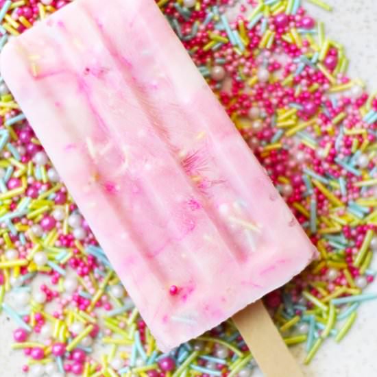 frozen Yogurt Sprinkle Popsicles