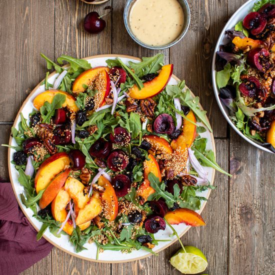 Cherry nectarine salad