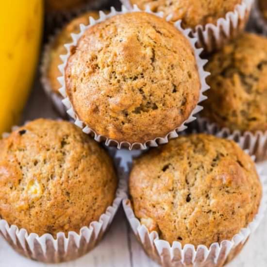 banana muffins!