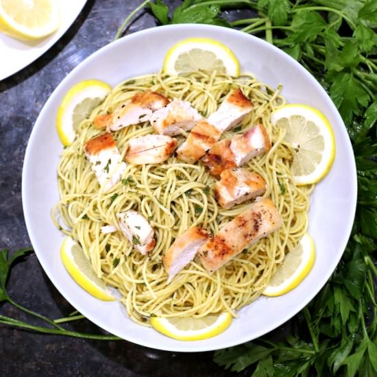 Zesty Parsley Lemon Chicken Pasta