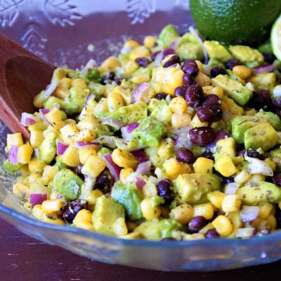 Avocado, Corn & Black Bean Salad