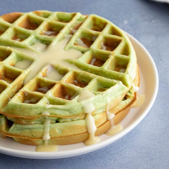 Pandan Waffles