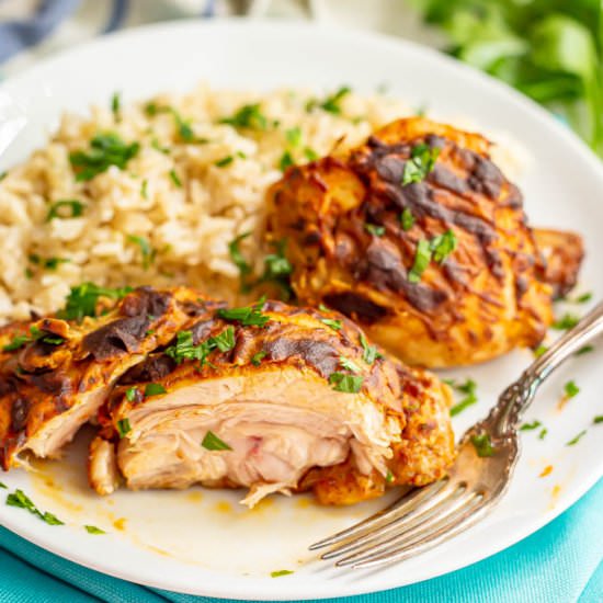 Dijon Air Fryer chicken thighs