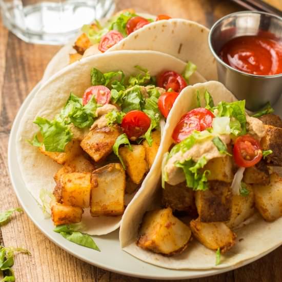 Spicy Potato Tacos
