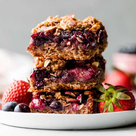 Healthy Berry Streusel Bars