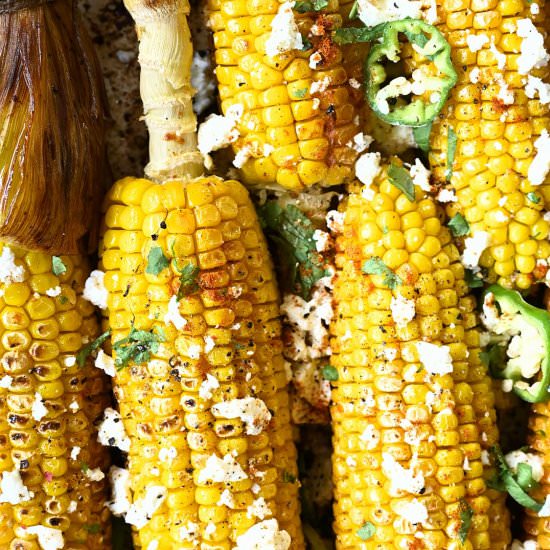 Garlic Butter Roasted Corn