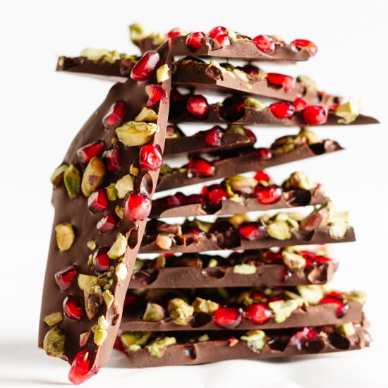 Pomegranate Pistachio Chocolate