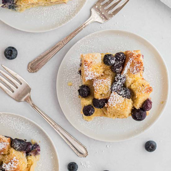 Blueberry Bread Pudding