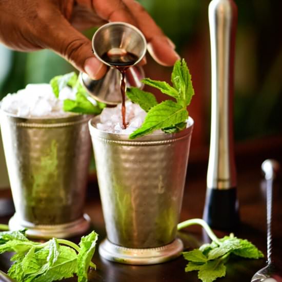 Blackberry Mint Julep Cocktail
