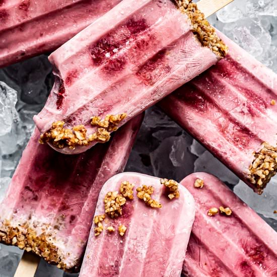 Strawberry Cream Pie Popsicles