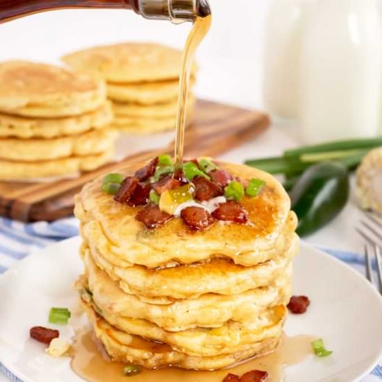 Corn Pancakes with Bacon