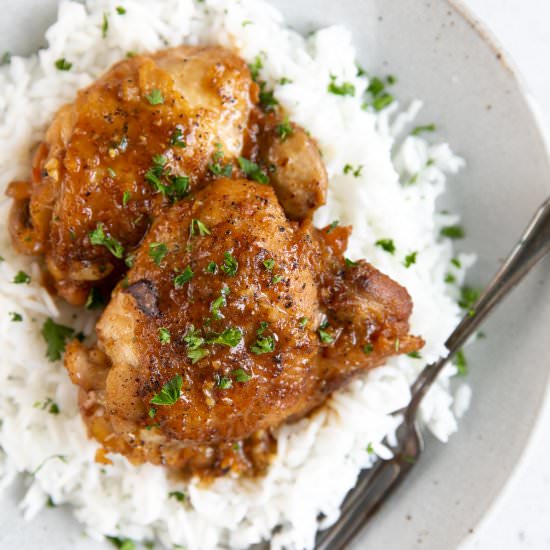 Honey Mustard Chicken Thighs