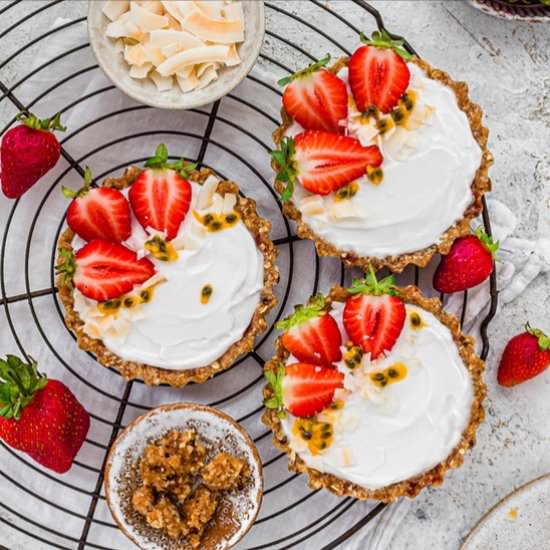 Strawberry Coconut Tarts