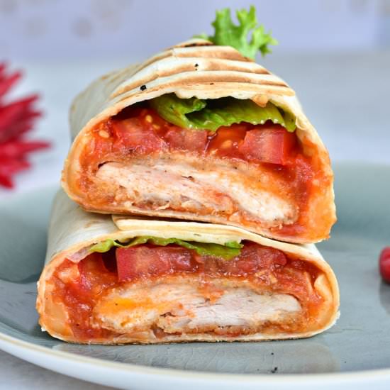 crispy chicken wrap