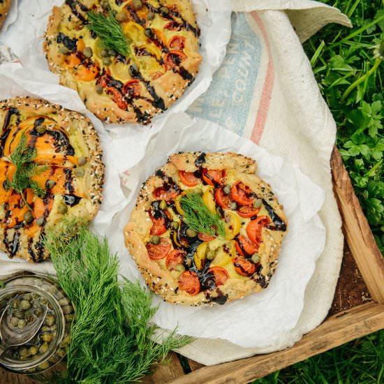 Everything Bagel Tomato Tarts