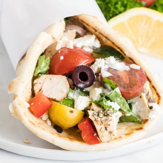 Chicken Pitas