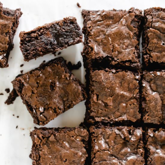Crinkle Top Fudgy Brownies