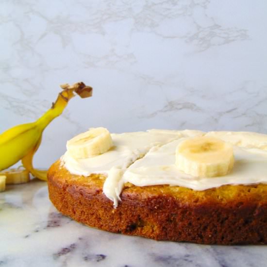 One Layer Banana Cake
