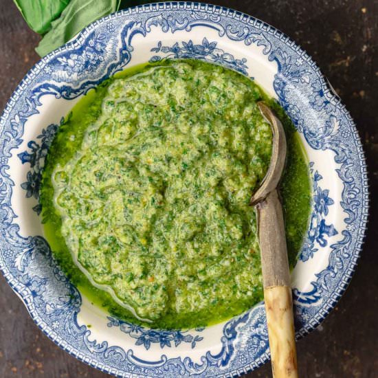 How to Make Basil Pesto