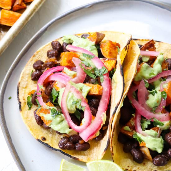 Black Bean Sweet Potato Tacos