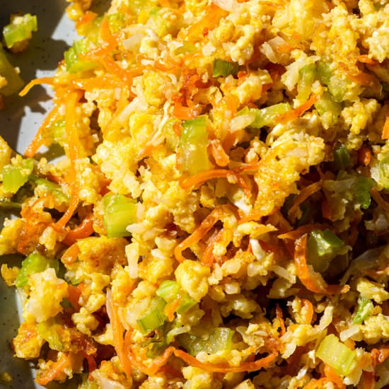 stir fried cauliflower rice