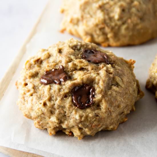 Banana Oat Breakfast Cookies