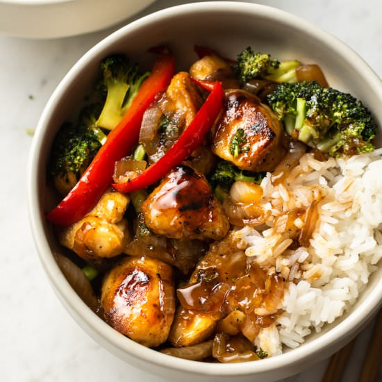 teriyaki chicken stir fry