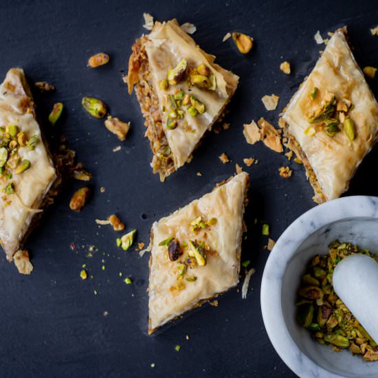 Pistachio Walnut Baklava