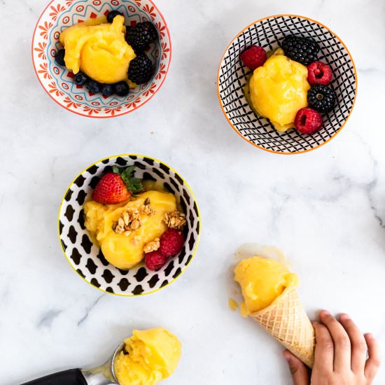 Healthy Mango Sorbet