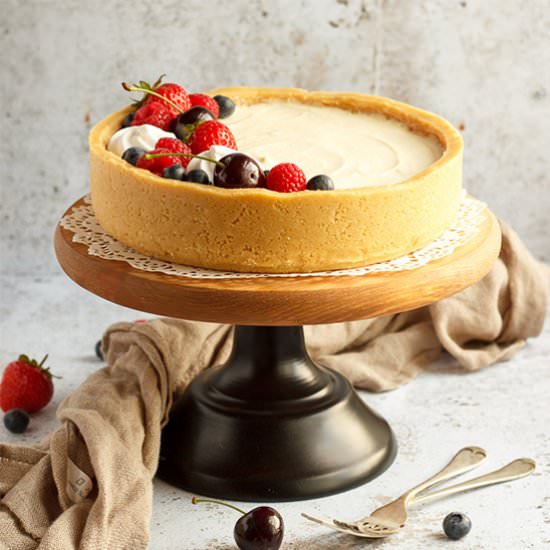 Perfect No Bake Vanilla Cheesecake