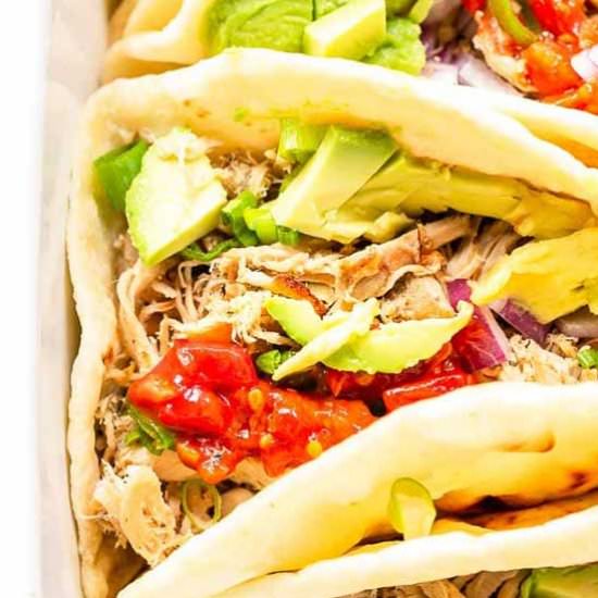 Pork carnitas tacos