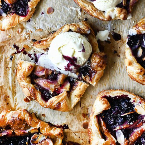 Blueberry Fig and Almond Tarts