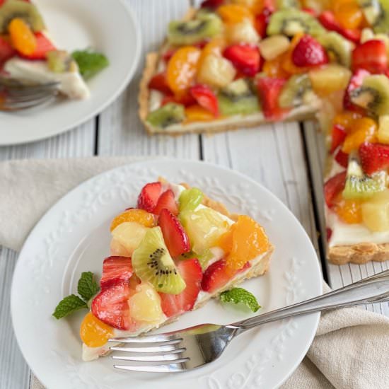 White Chocolate Fruit Tart