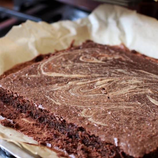 Vegan GF Peanut Butter Brownies