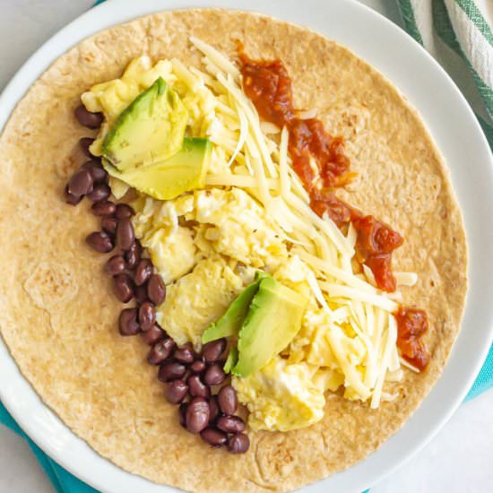 Freezer breakfast burritos