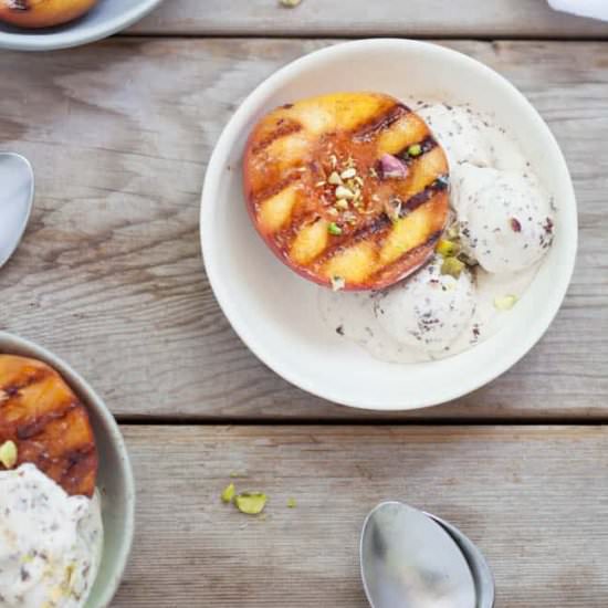 peach dessert