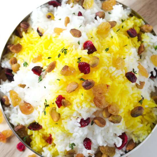 Cranberry Saffron Rice