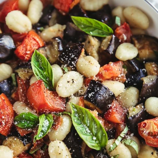 Roasted Eggplant and Tomato Gnocchi