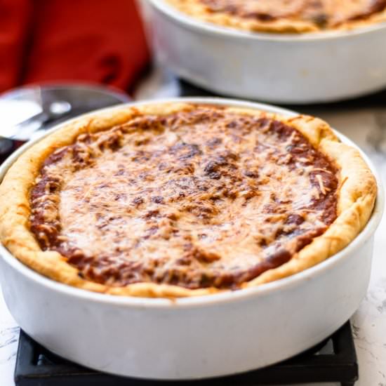 Chicago-Style Deep-Dish Pizza