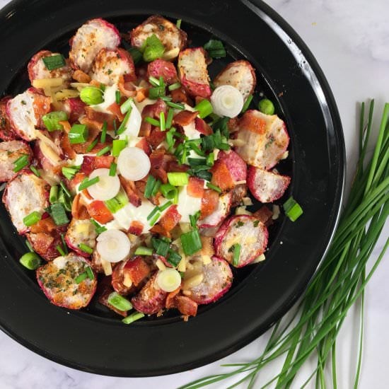 Air Fryer Radish – Loaded! (Keto)