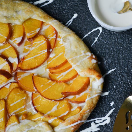 Peaches and Cream Galette