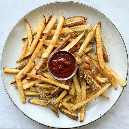 Sesame Ginger Fries + Spicy Ketchup