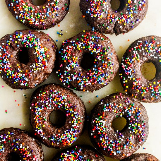 Glazed Chocolate Donuts