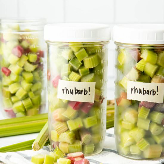 How to Freeze Rhubarb