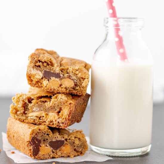 nutty butterscotch blondies