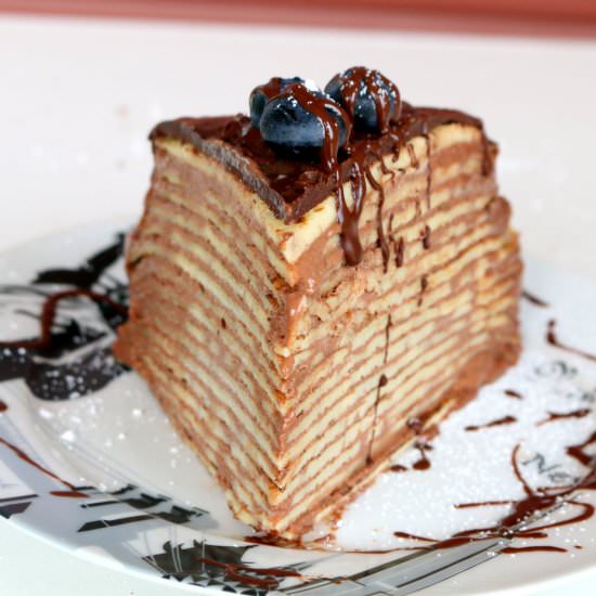 Mille Nutella Crepe Cake