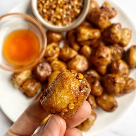 Hot Honey Crisp Cauliflower Gnocchi