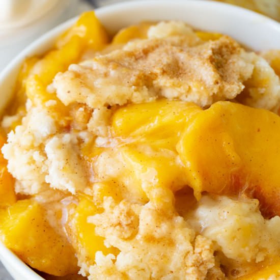 Instant Pot Peach Cobbler/cake mix